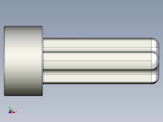 气缸电机-2853 Medium Stone Grey Technic Engine Crankshaft前视缩略图