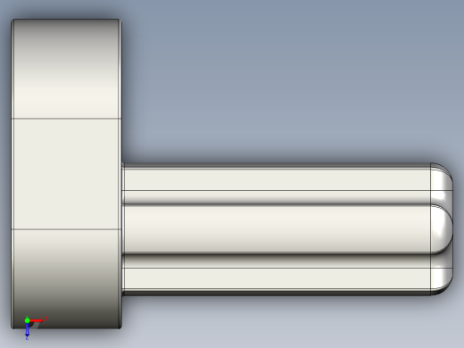 气缸电机-2853 Medium Stone Grey Technic Engine Crankshaft俯视缩略图