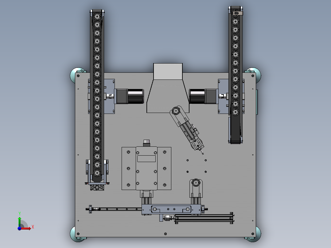 定子铁芯整形检测机sw18可编辑前视图