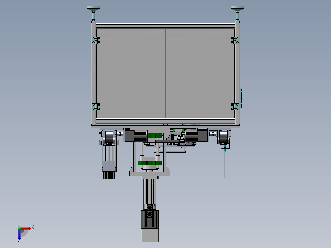 定子铁芯整形检测机sw18可编辑俯视图