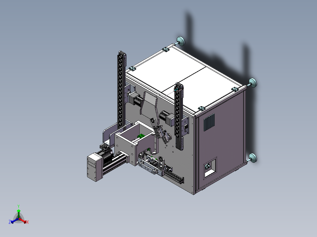 定子铁芯整形检测机sw18可编辑正等轴测图