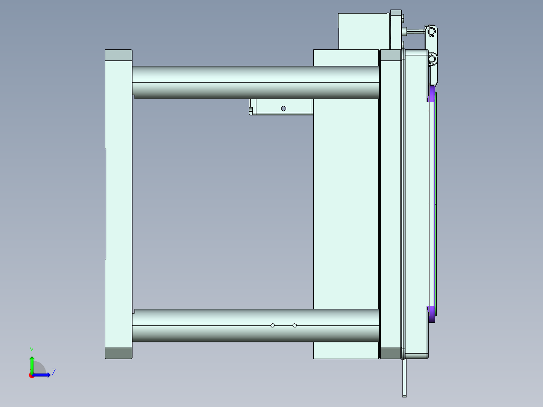 NKD-CNC3_笔记本CNC工装夹具三维模型0304左视图