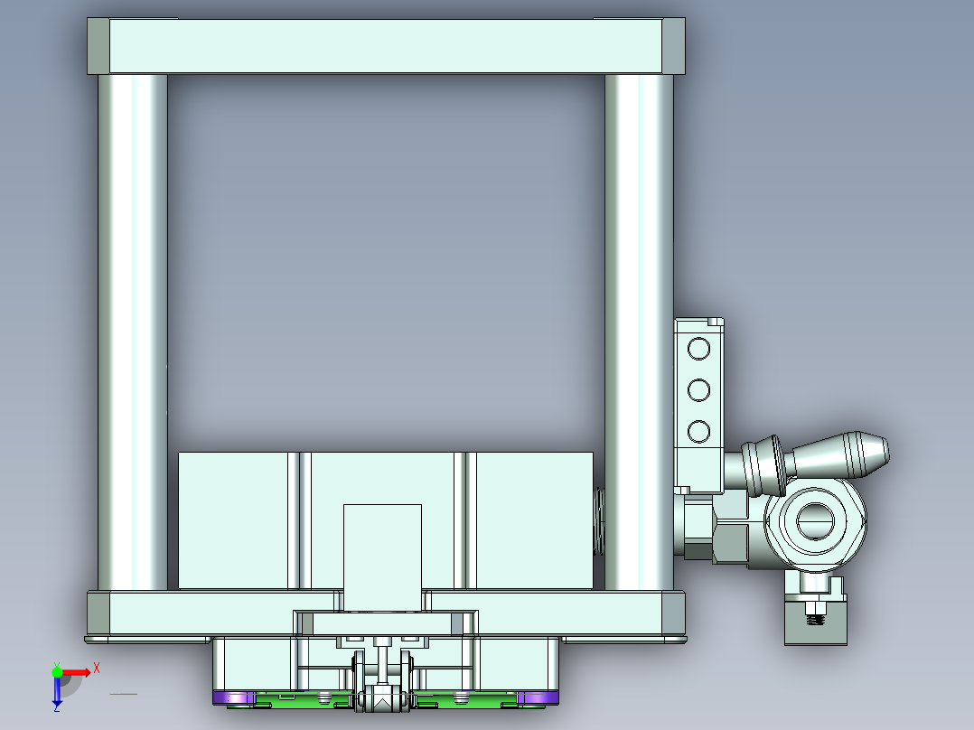NKD-CNC3_笔记本CNC工装夹具三维模型0304俯视图