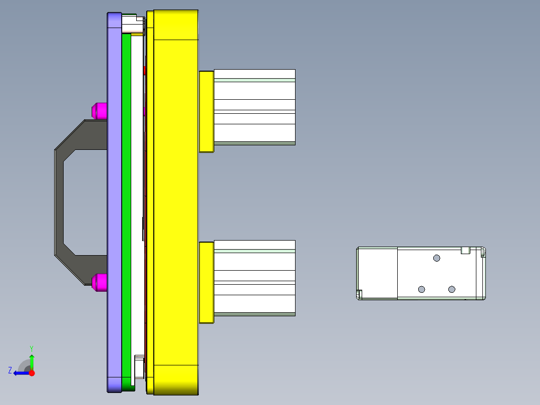 N500-T0P-笔记本CNC工装夹具三维模型CNC5右视图