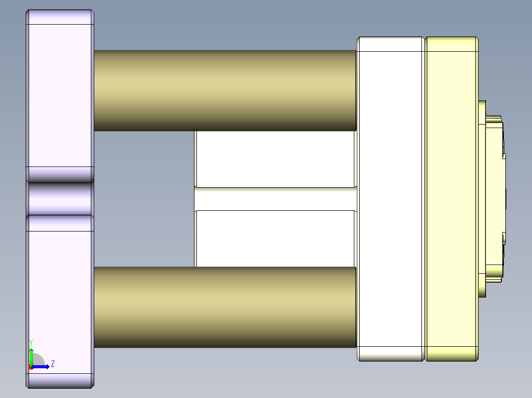 X1-CNC8笔记本CNC工装夹具三维模型-0314左视图