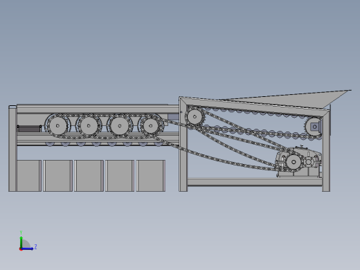 橙子滚筒式分级机设计分选机3D+CAD装配图 零件图