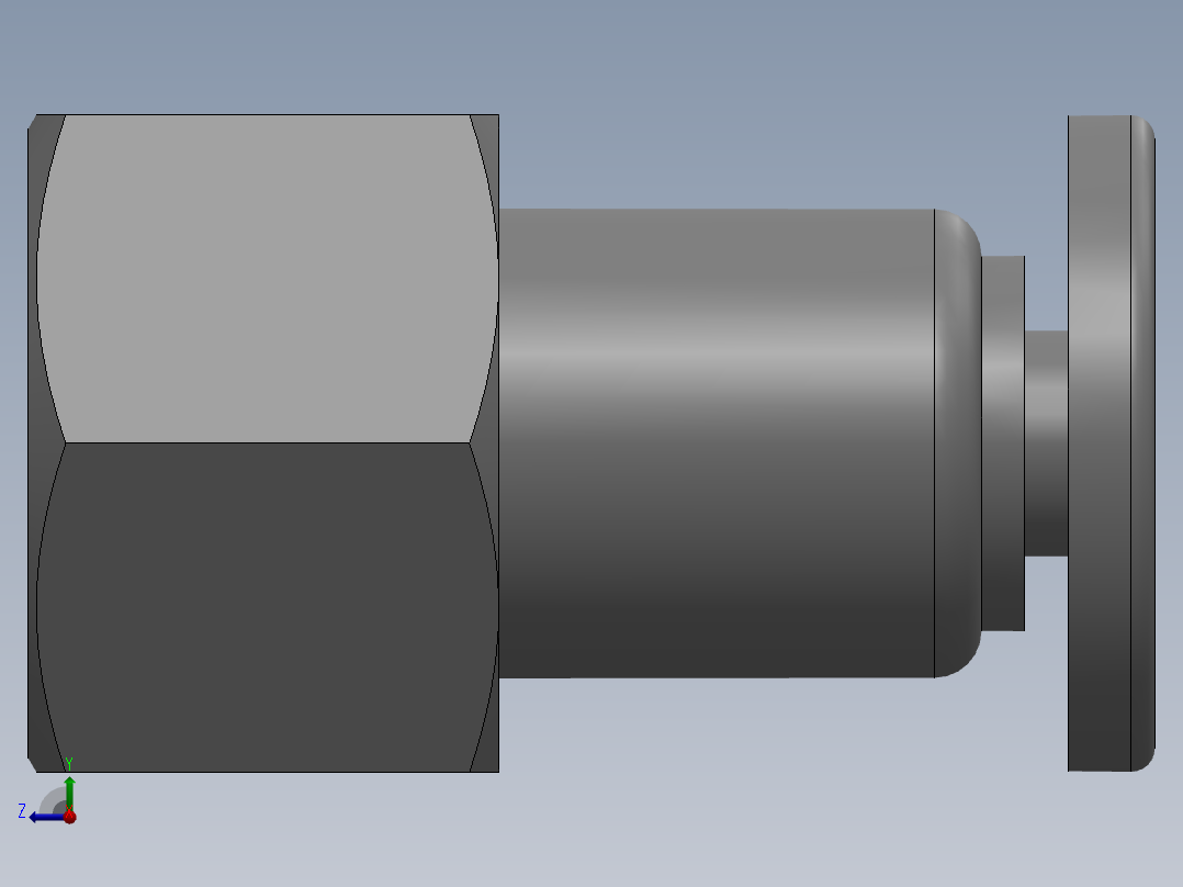气动元件APCF4_01右视图