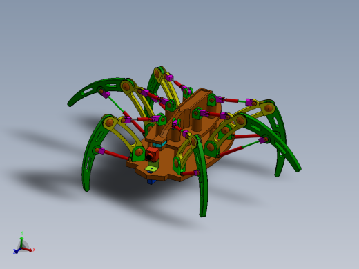 六足蜘蛛机器人建模
