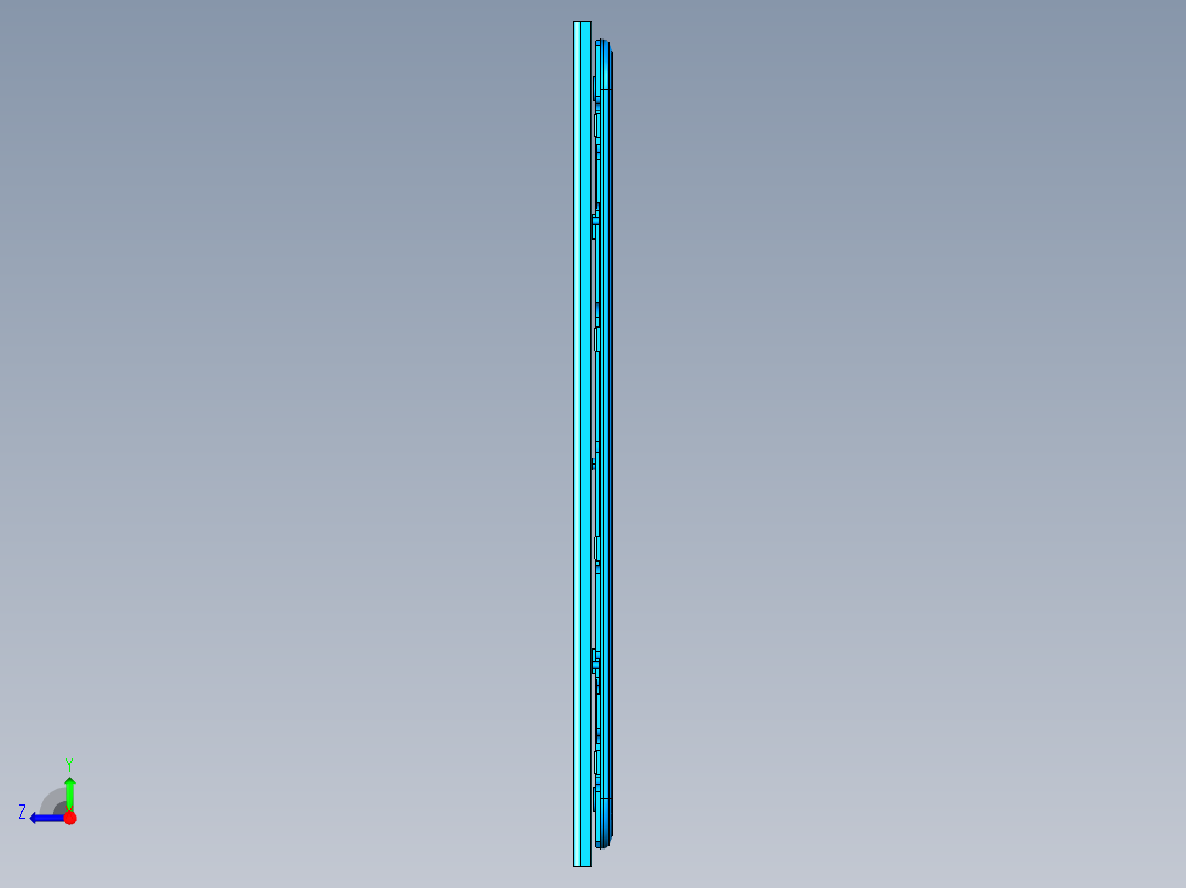 电脑摄像头保护盖铣内腔+落料UG编程程序模型右视图
