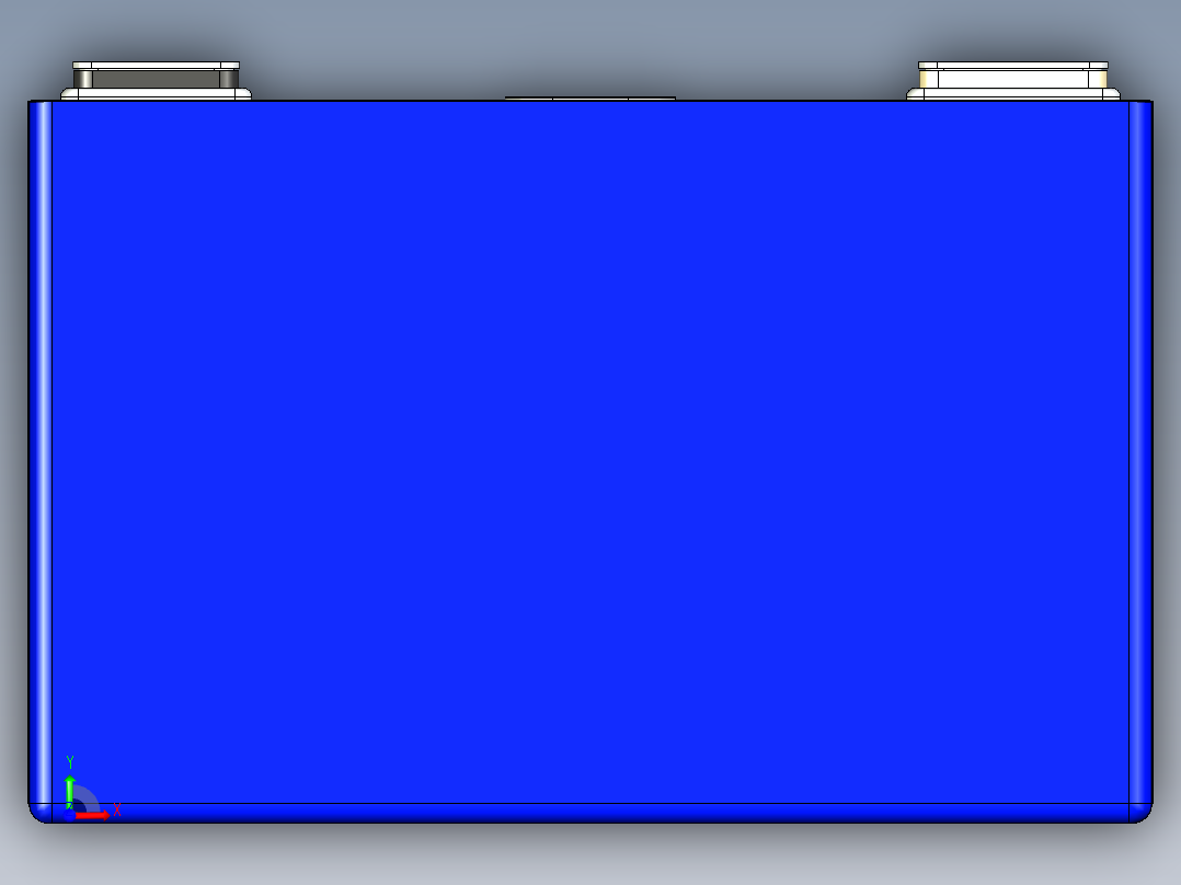 锂电池2714895电芯数模前视图