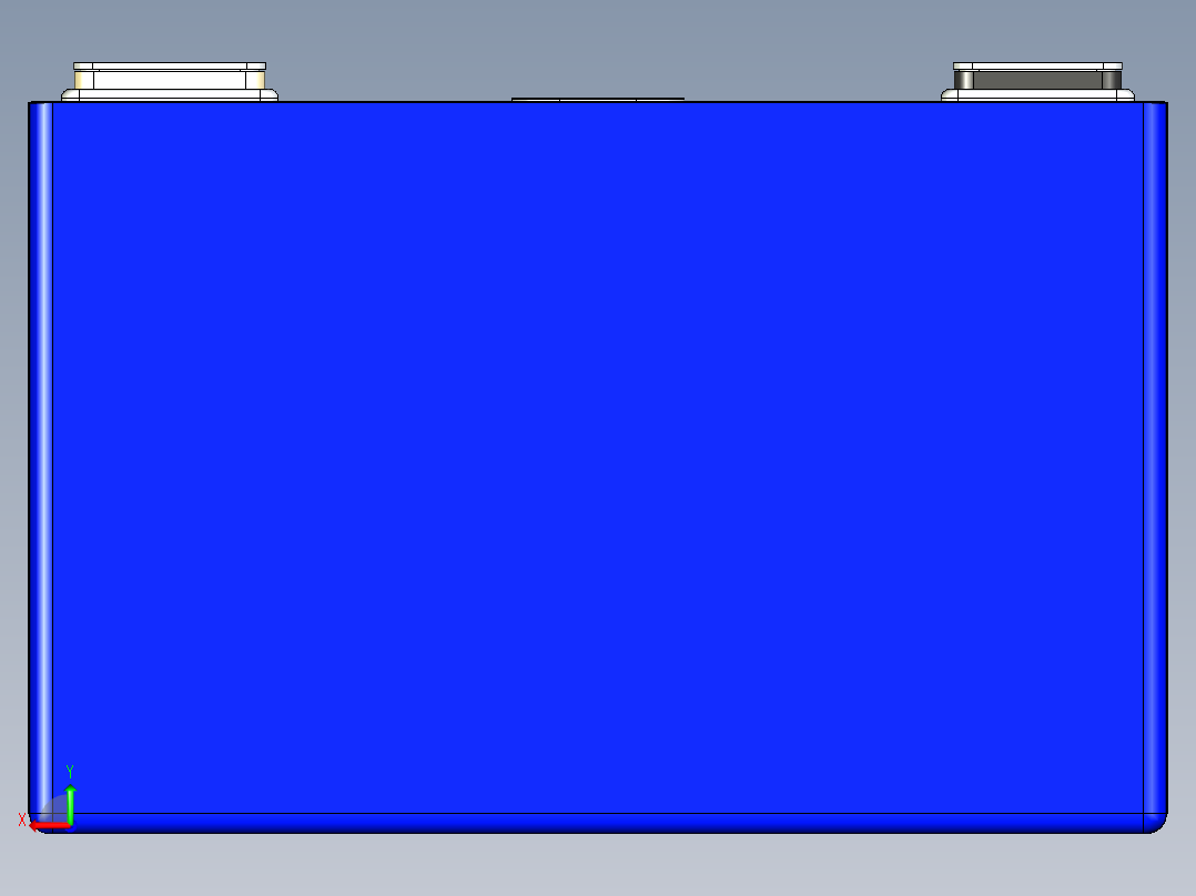 锂电池2714895电芯数模后视图