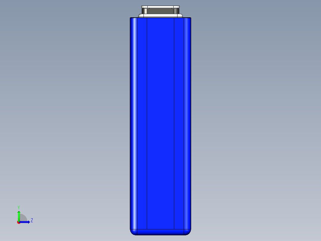 锂电池2714895电芯数模左视图