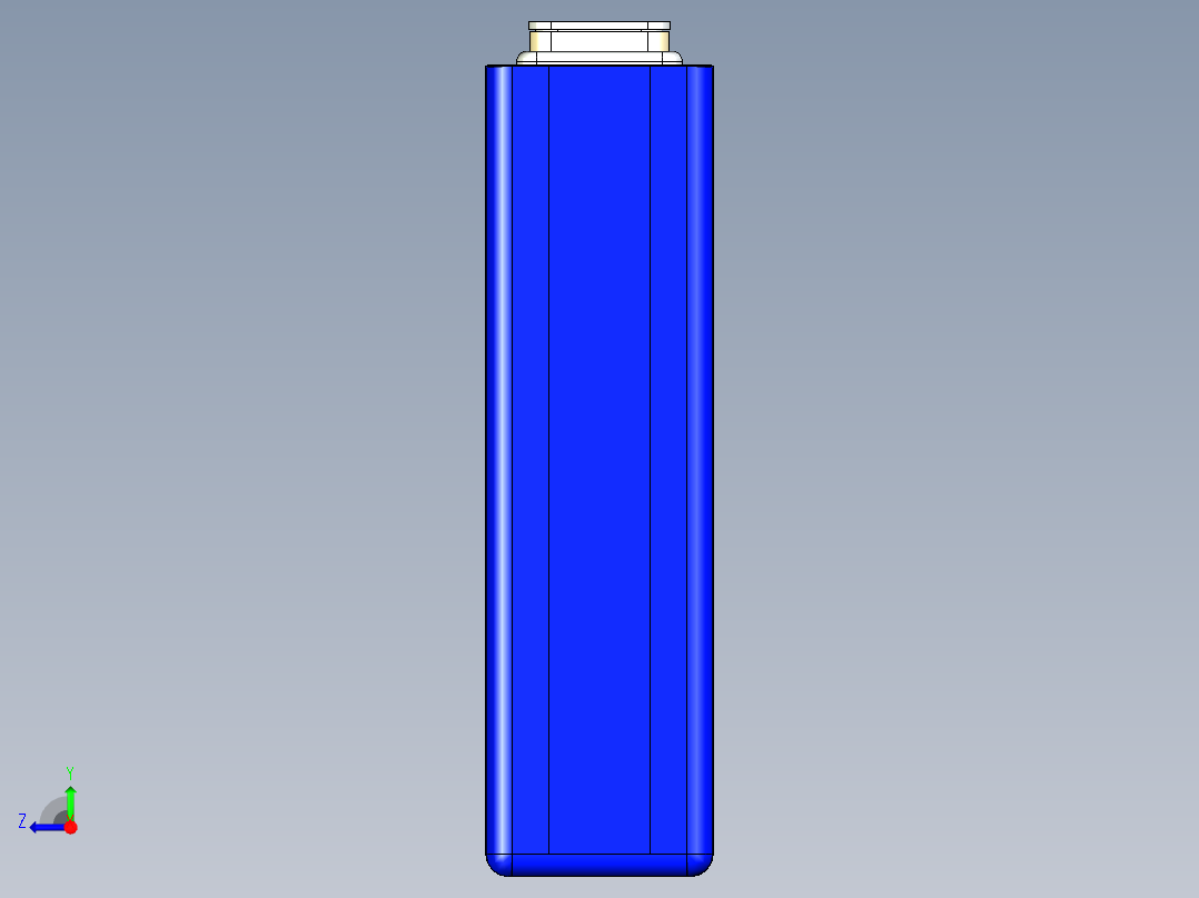 锂电池2714895电芯数模右视图