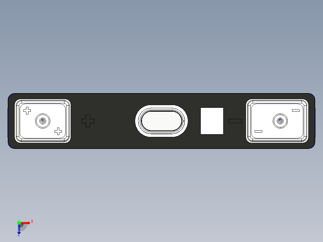 锂电池2714895电芯数模俯视图
