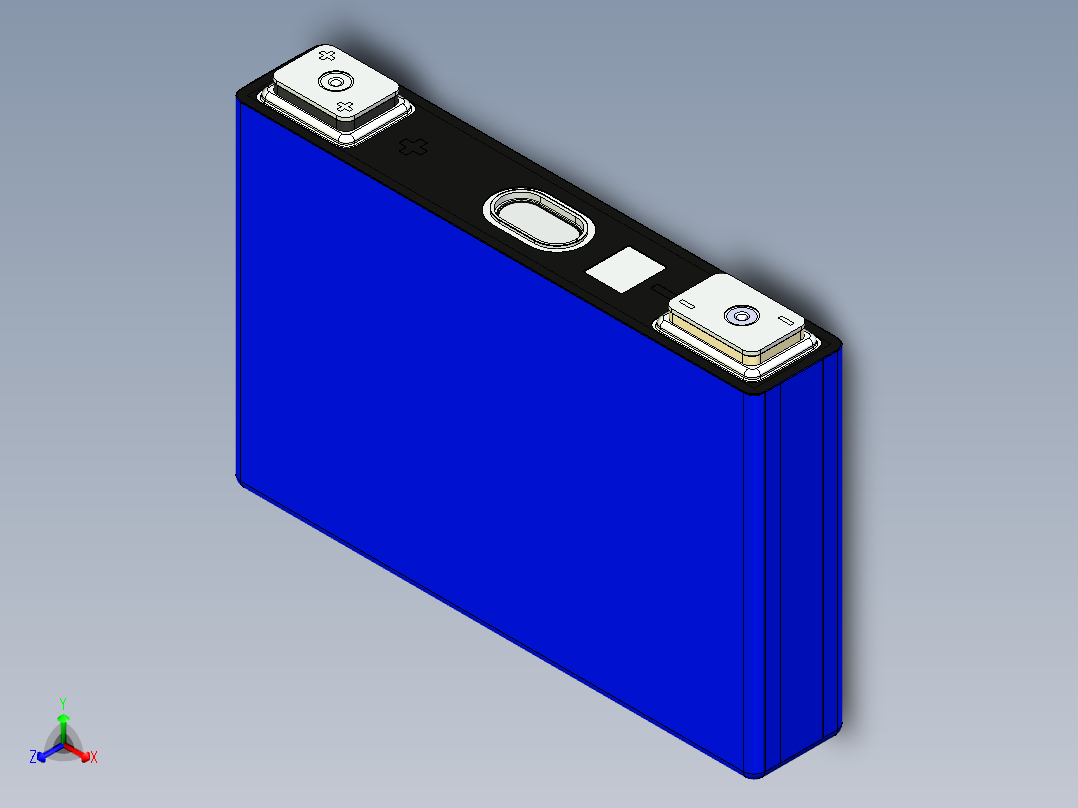 锂电池2714895电芯数模正等轴测图