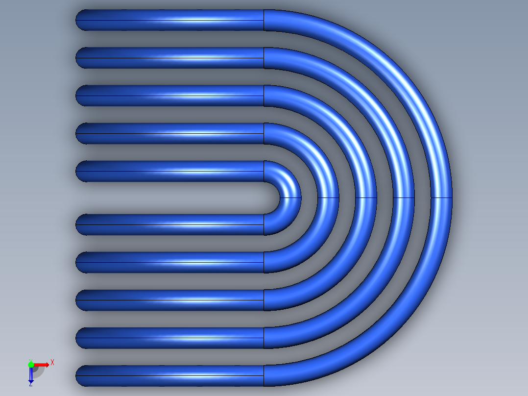 两个特征俯视图