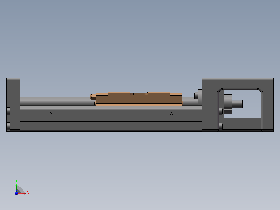 丝杆模组 上银 KK6010C-150A1-F0前视图