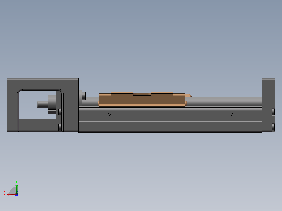 丝杆模组 上银 KK6010C-150A1-F0后视图