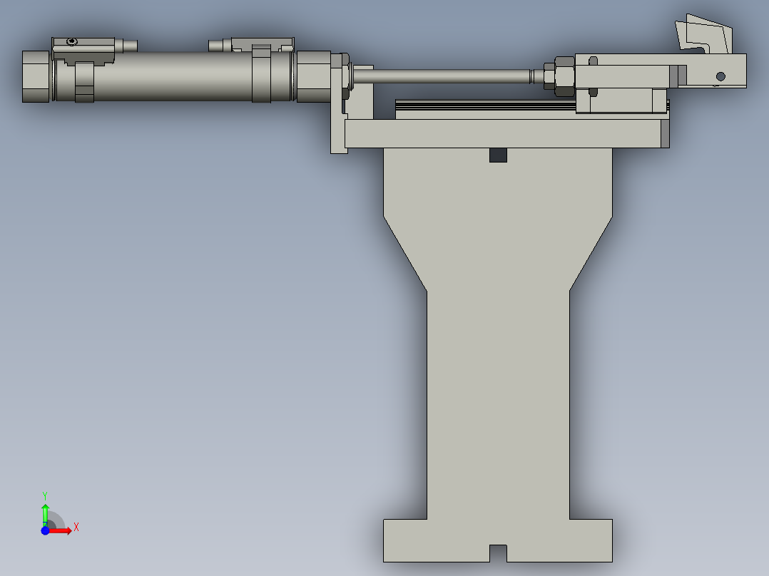 17268拨料抓组件前视图