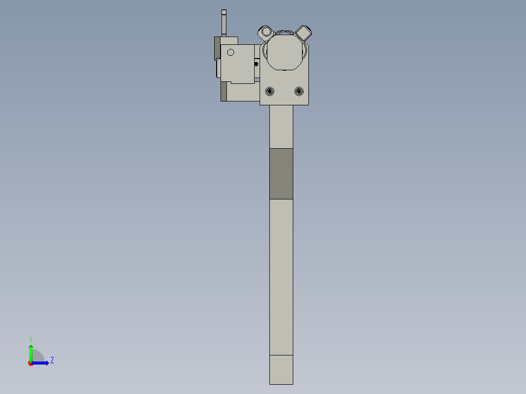 17268拨料抓组件左视图