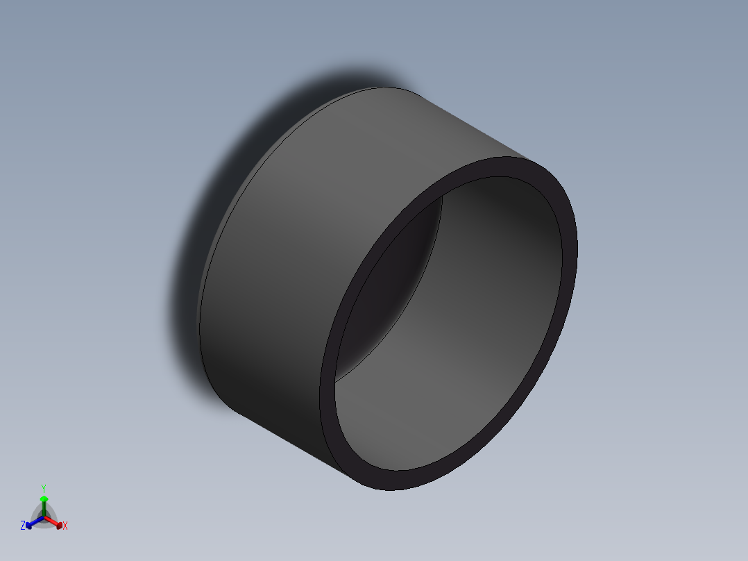 U-PVC CAP DN200正等轴测图