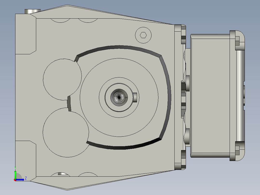 行李箱自动组装生产线设计-R37-055KW-1325-DRS71M4-0000左视图