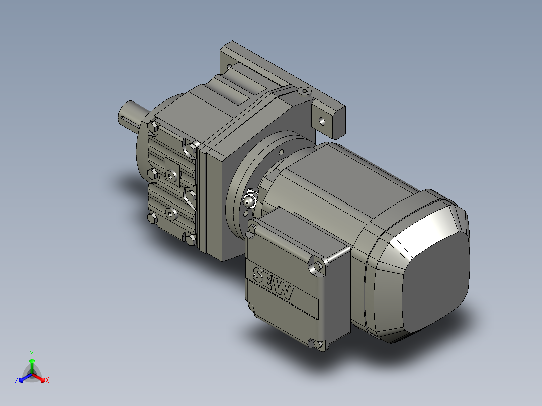 行李箱自动组装生产线设计-R37-055KW-1325-DRS71M4-0000正等轴测图