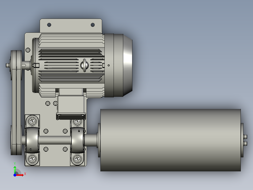TJZDH-03-01-00拉丝辊组件前视图