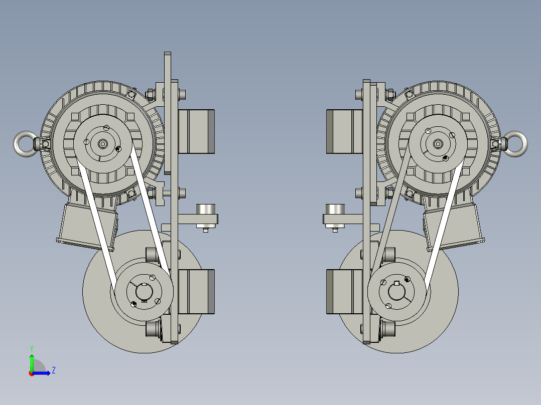 TJZDH-03-01-00拉丝辊组件左视图