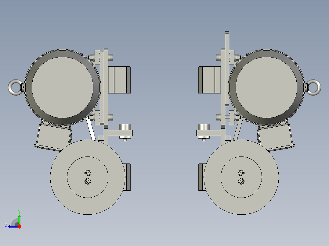 TJZDH-03-01-00拉丝辊组件右视图