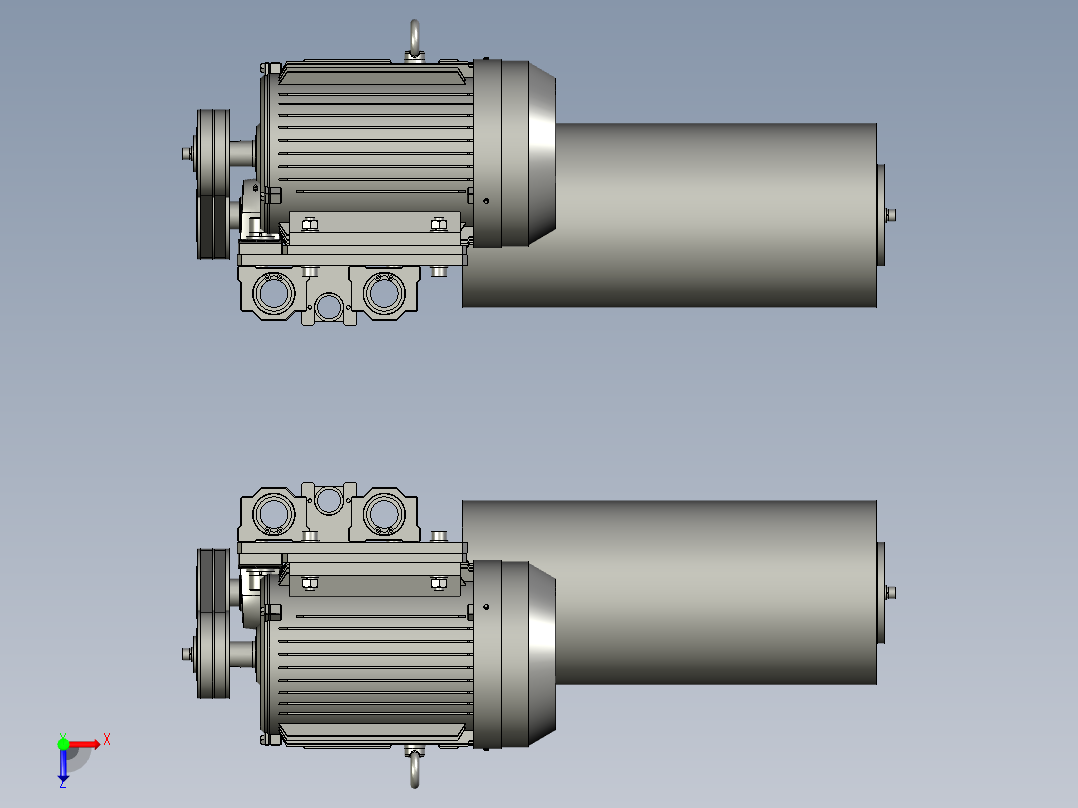 TJZDH-03-01-00拉丝辊组件俯视图
