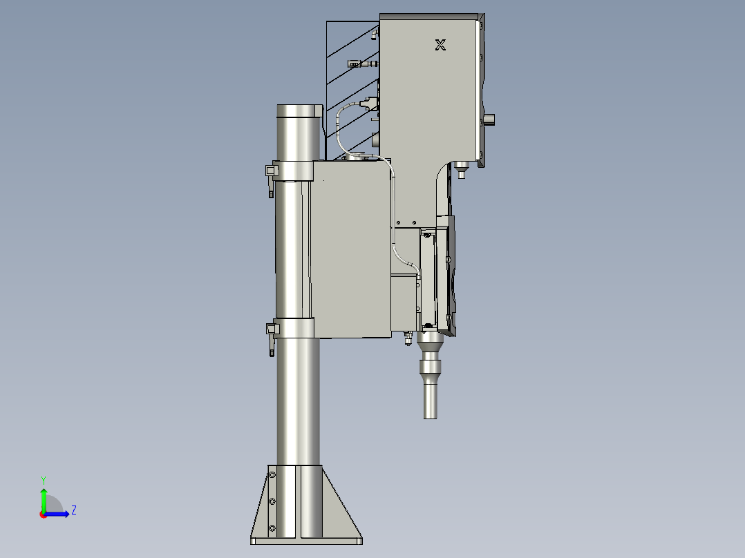 超声波焊接机左视图