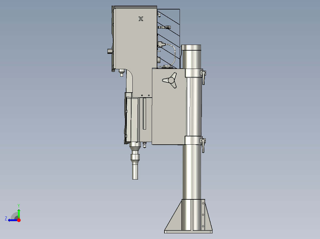超声波焊接机右视图