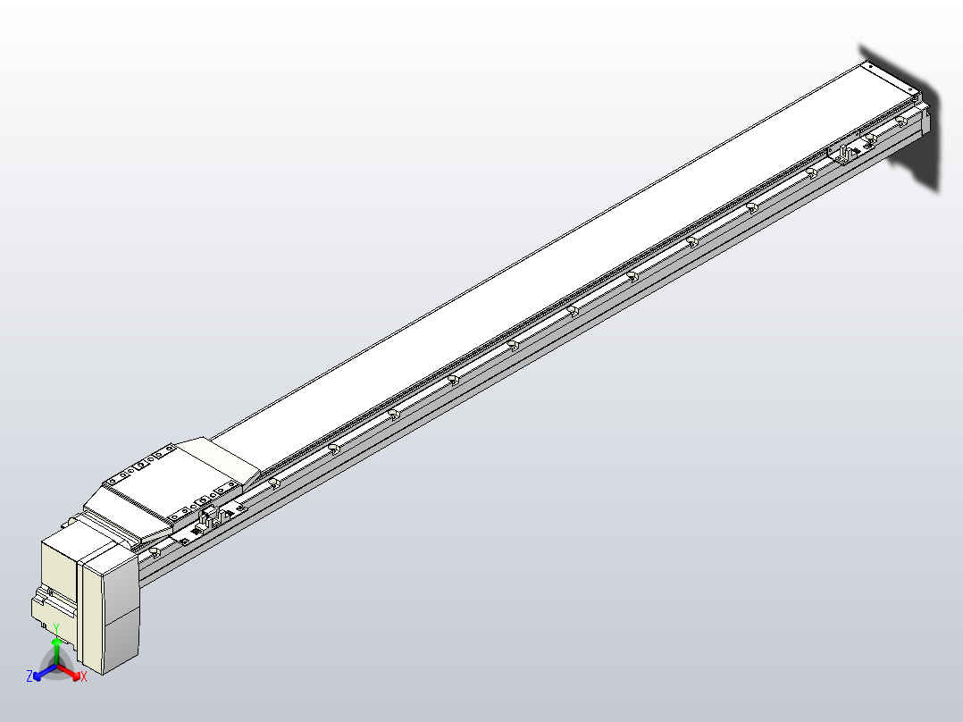 机器人皮带驱动直线轴TPA-GCB-120-P70-L1050-RP-M20-N3主视图