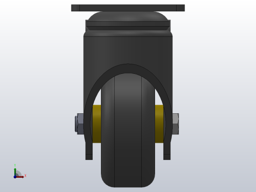 Z11-01C-075-402B中型轮[B11-01-075-402B]脚轮前视缩略图