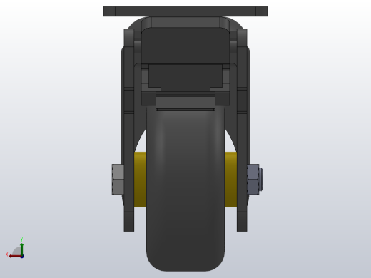 Z11-01C-075-402B中型轮[B11-01-075-402B]脚轮后视缩略图