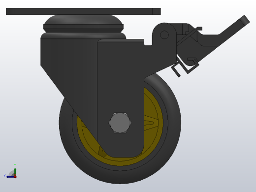 Z11-01C-075-402B中型轮[B11-01-075-402B]脚轮右视缩略图