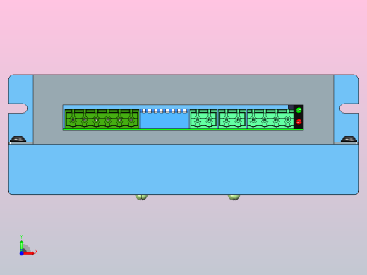 数字步进电机与驱动器DMA882S-IO-3D图纸前视缩略图