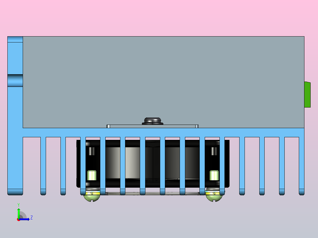 数字步进电机与驱动器DMA882S-IO-3D图纸左视图