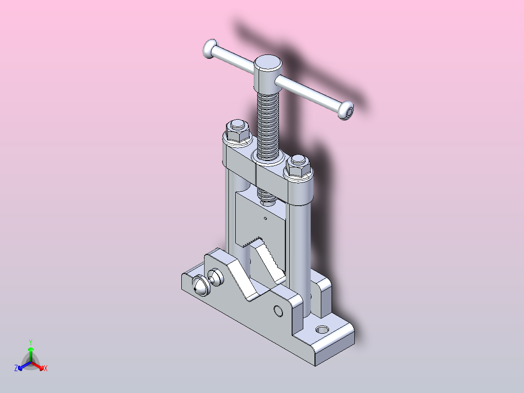 管件压紧装置主视图