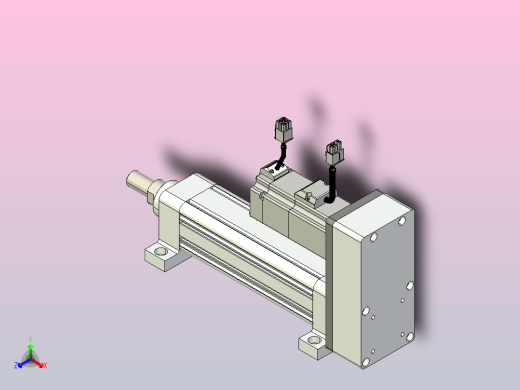 轻载电动缸TPA-ESR50-1610C-L100-MR-LB-W-P40-C3