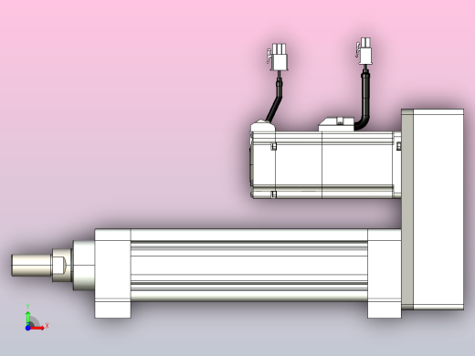 轻载电动缸TPA-ESR50-1610C-L100-MR-LB-W-P40-C3前视缩略图