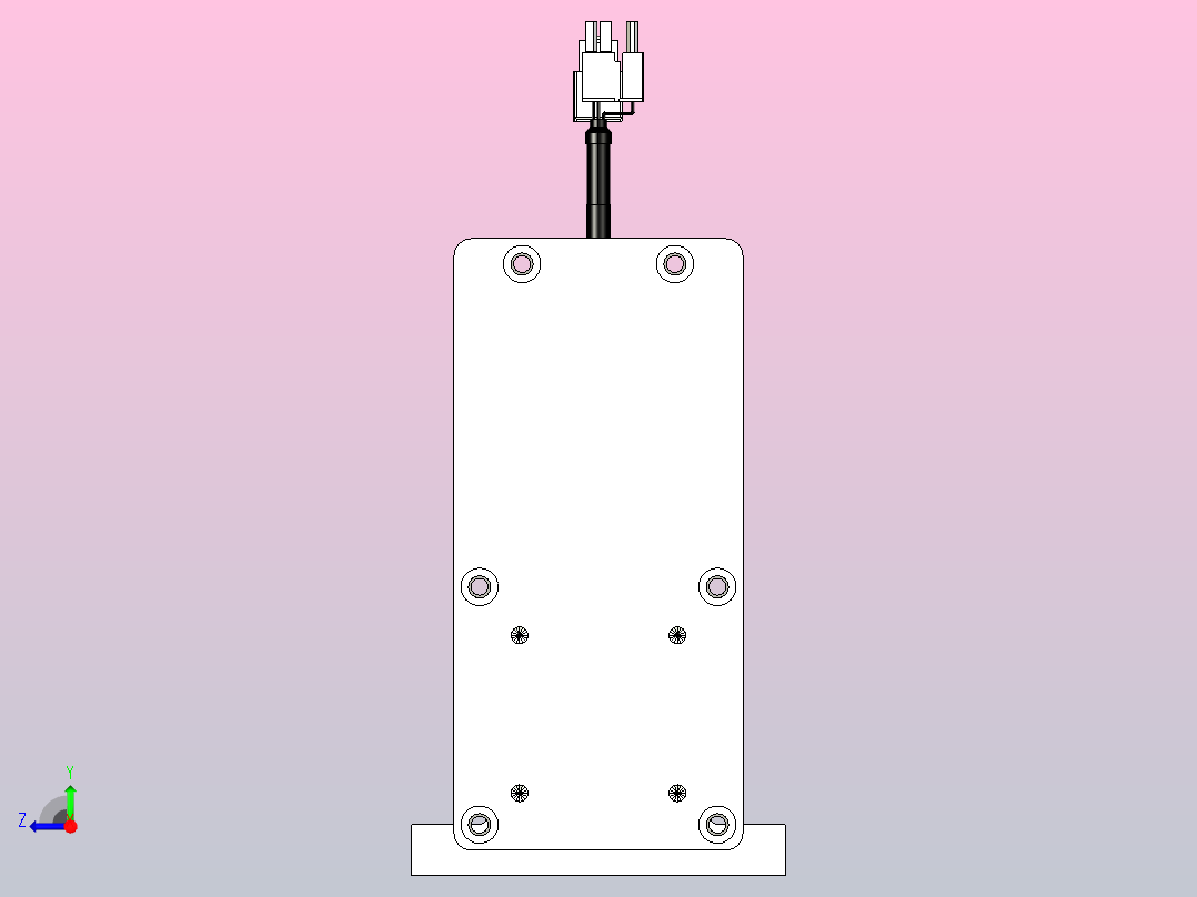轻载电动缸TPA-ESR50-1610C-L100-MR-LB-W-P40-C3右视图