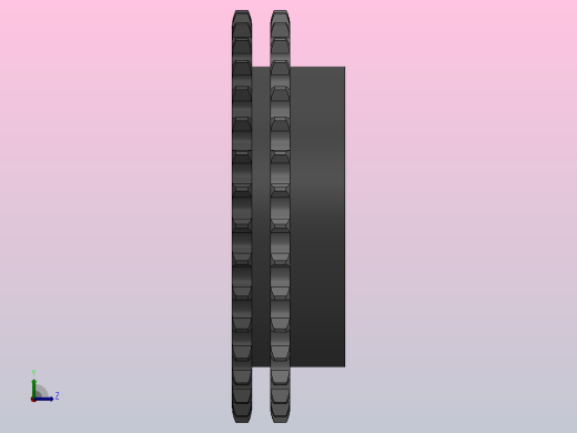 直孔链轮06B型_35-06B-2左视缩略图