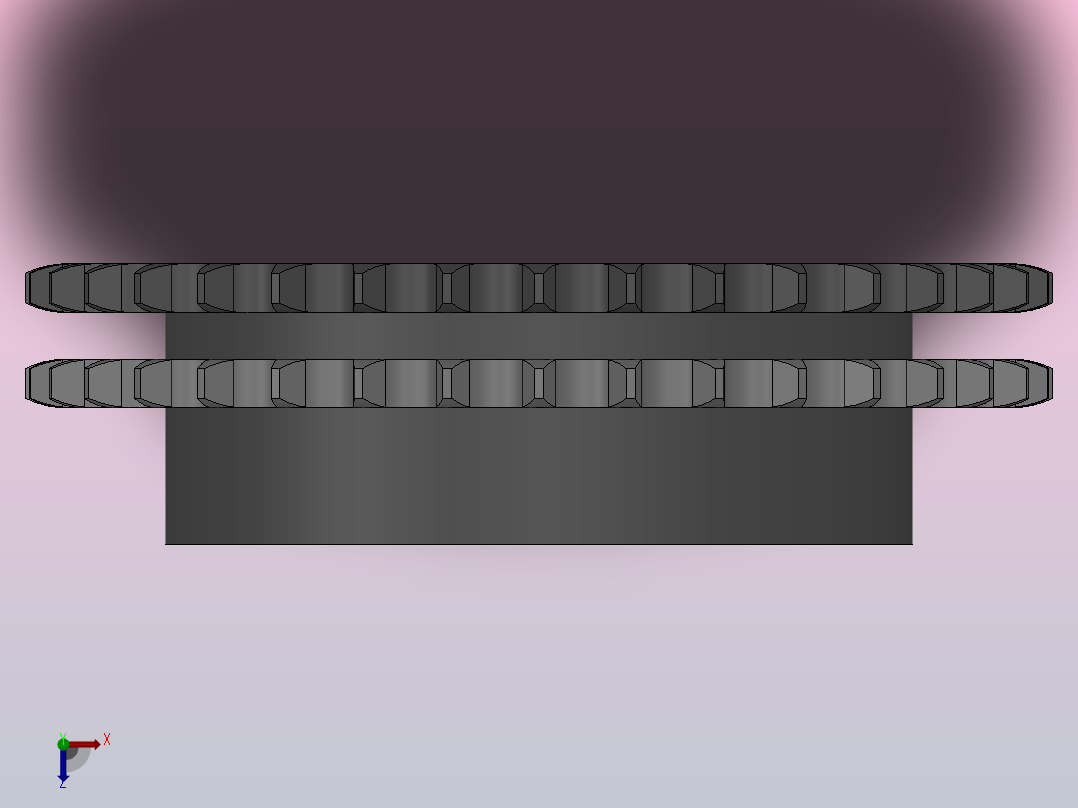 直孔链轮06B型_35-06B-2俯视图