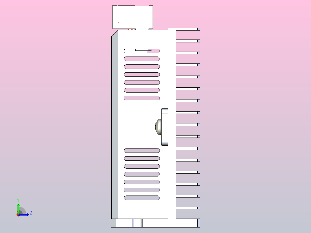 DM542微步驱动器左视图