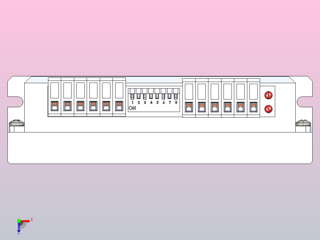 DM542微步驱动器俯视图