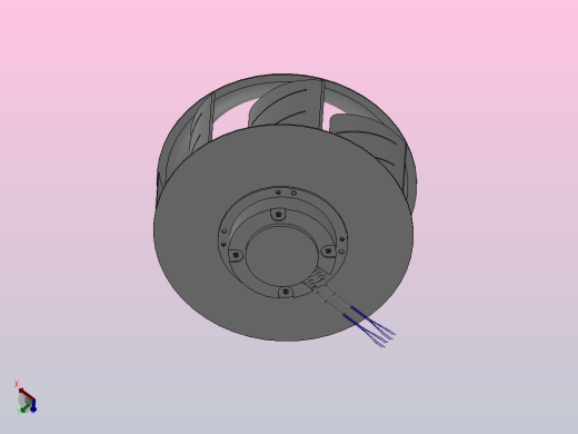 EC后倾离心风扇 355mm[ECB355A230]左视缩略图