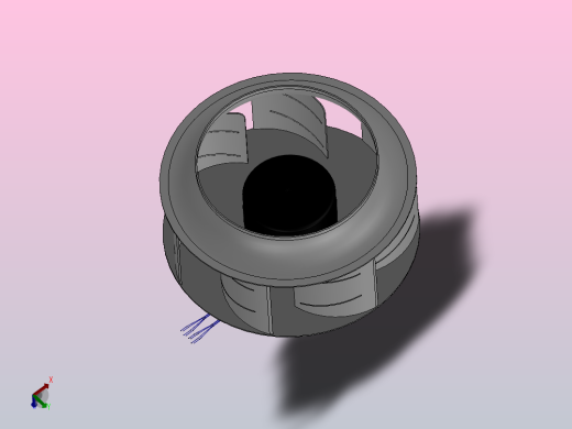 EC后倾离心风扇 355mm[ECB355A230]右视缩略图