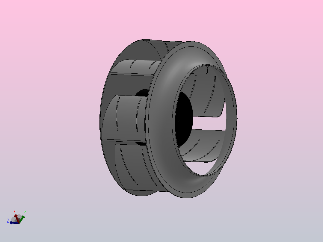 EC后倾离心风扇 355mm[ECB355A230]俯视图